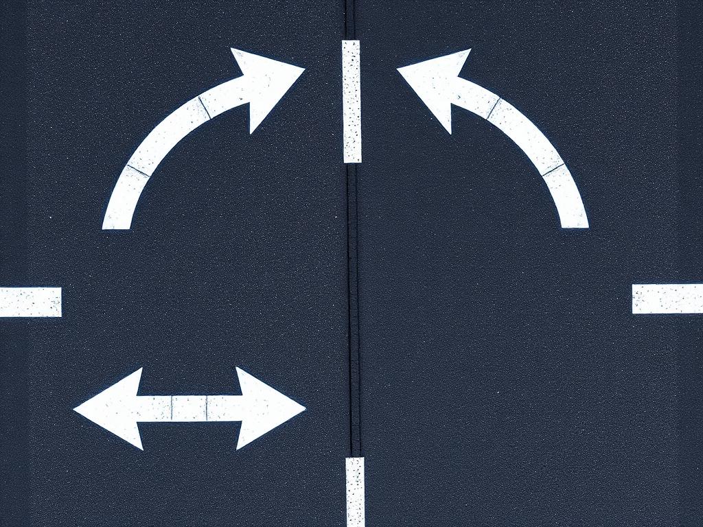 Same intersection after crisp preformed thermoplastic turn arrows and legends